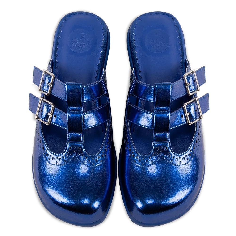 Chocolaticas® Chrome Crush Blue Women's Clog by Hot Chocolate Design