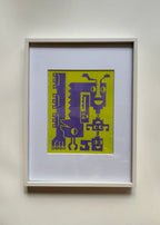 Risograph Print 8" x 10" - "Connected" by JAVIERA VARAS STUDIO