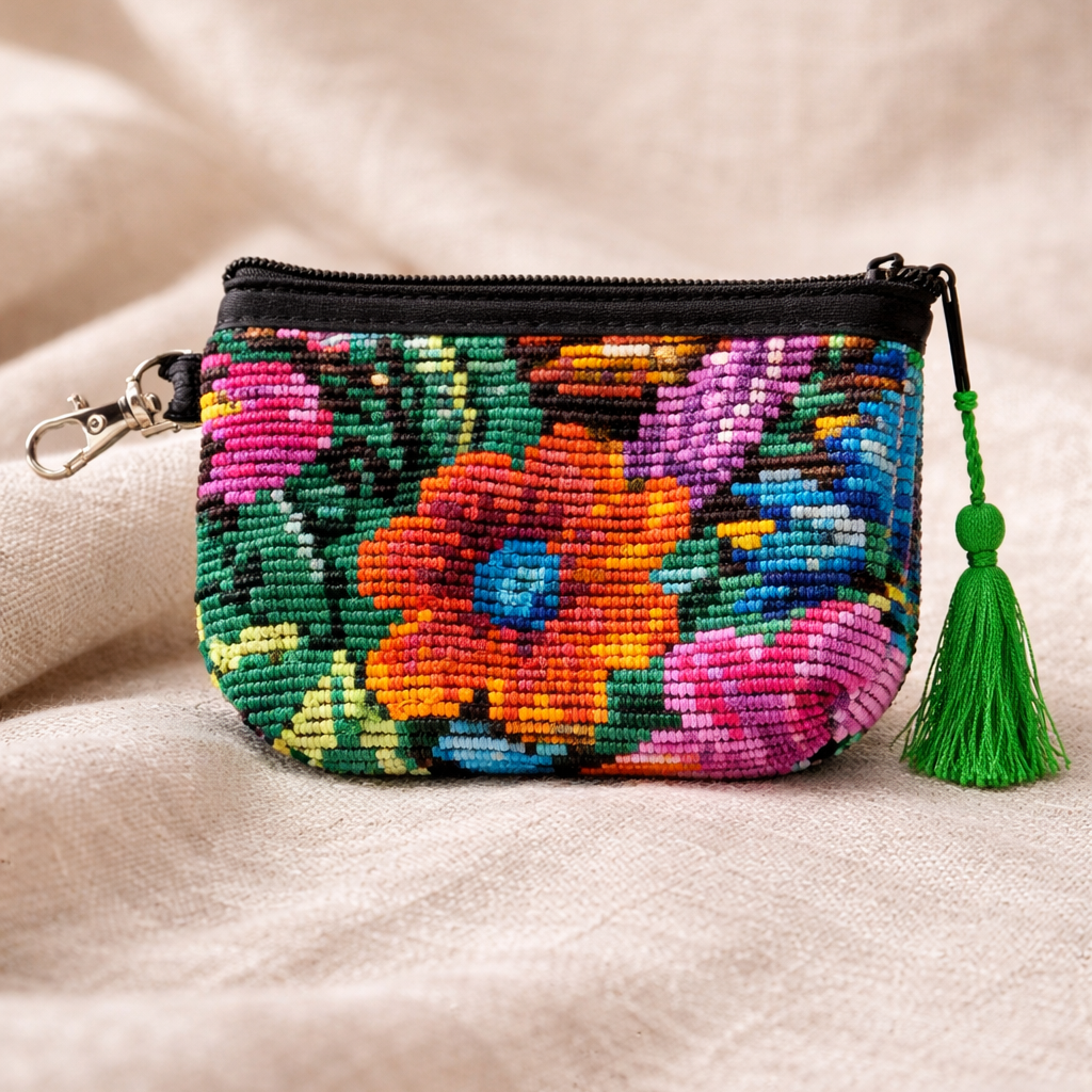 Leti Upcycled Huipil Coin Purse - Guatemala