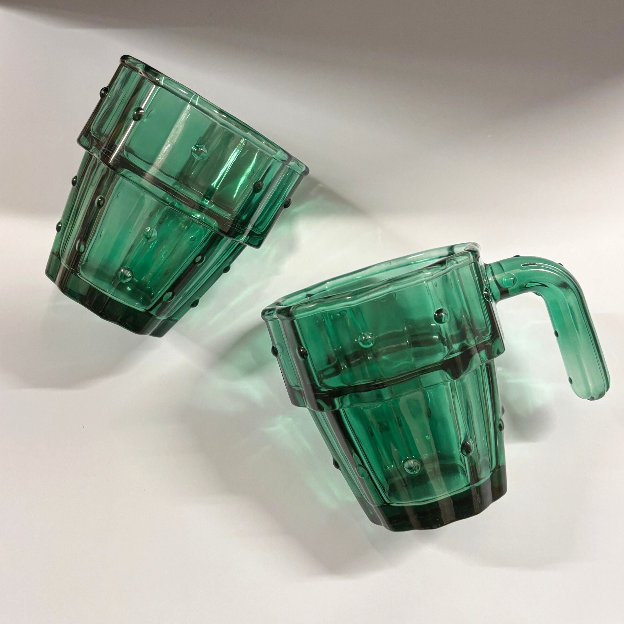 Cactus Glass Set of 6 | Stackable Cocktail Glass Giftable Drinkware Set