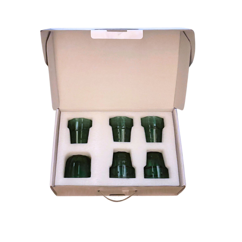 Cactus Glass Set of 6 | Stackable Cocktail Glass Giftable Drinkware Set