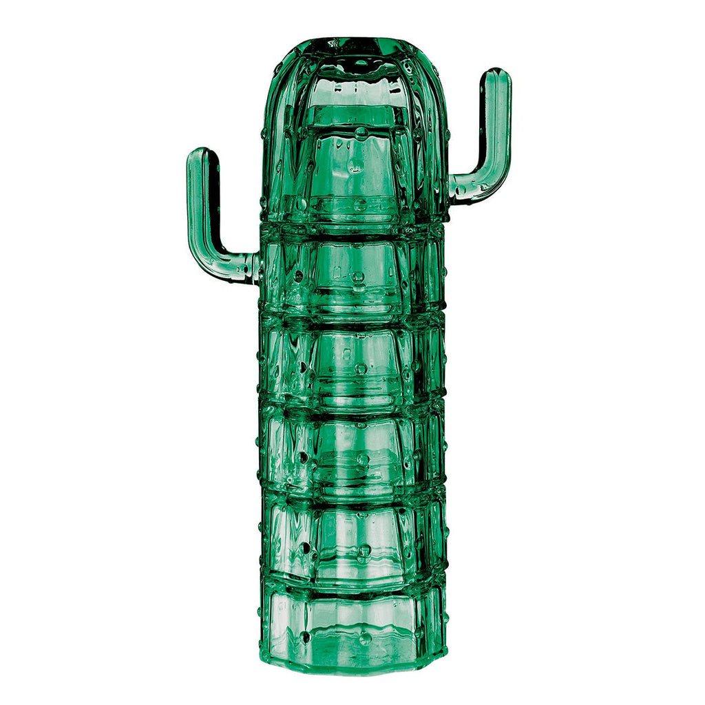 Cactus Glass Set of 6 | Stackable Cocktail Glass Giftable Drinkware Set