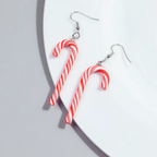 Candy Cane Earrings in Candy Stripe or Rainbow