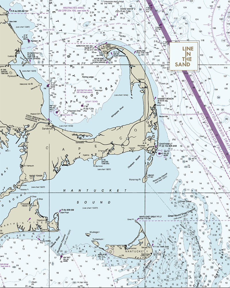 Nautical Chart Solar Gaiter by Line In The Sand Swim