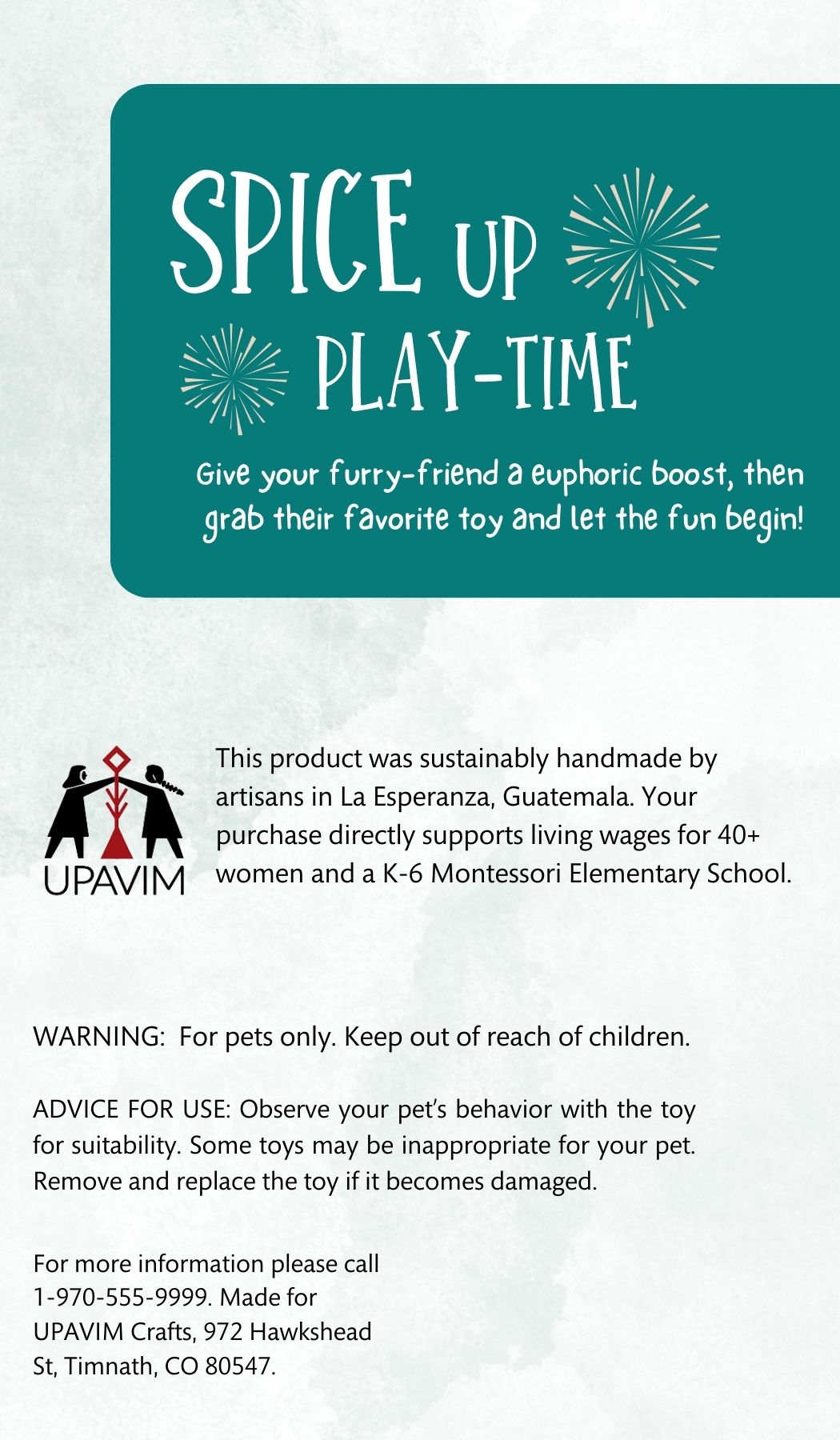 Organic Catnip Birdie Cat Toy