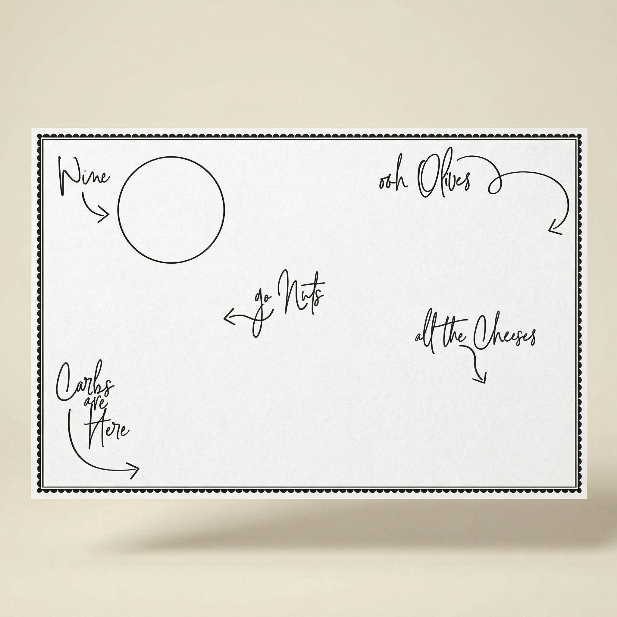 Charcuterie Paper Cheese Board | 50" x 18"