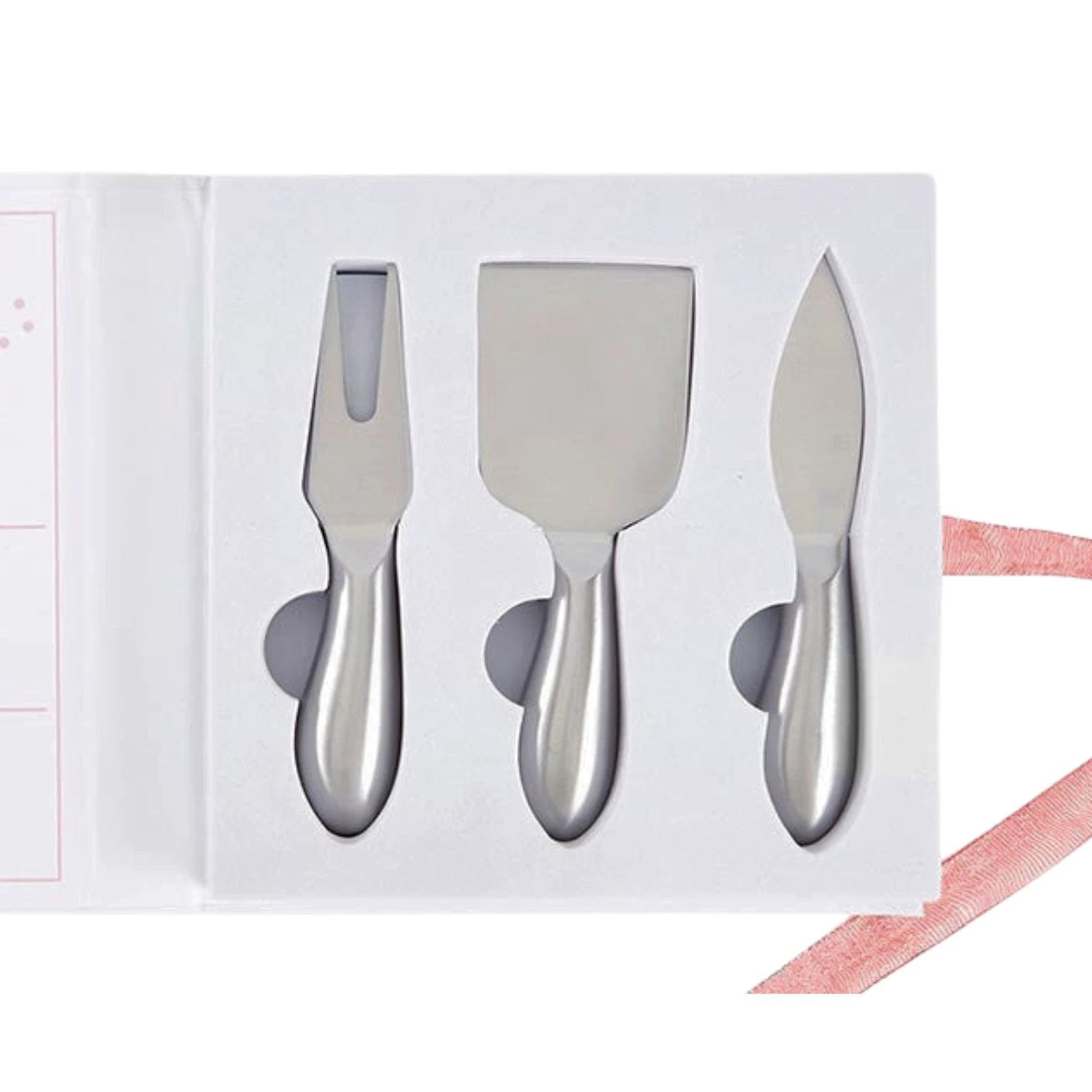 Cheese Knife Gift Set in Book Style Packaging | 3 Piece Gourmet Cheese Knives Set In Gift Box by The Bullish Store