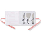 Cheese Knife Gift Set in Book Style Packaging | 3 Piece Gourmet Cheese Knives Set In Gift Box by The Bullish Store