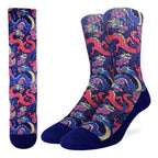 Chinese Dragons Men's Socks | Colorful Novelty Crew Socks