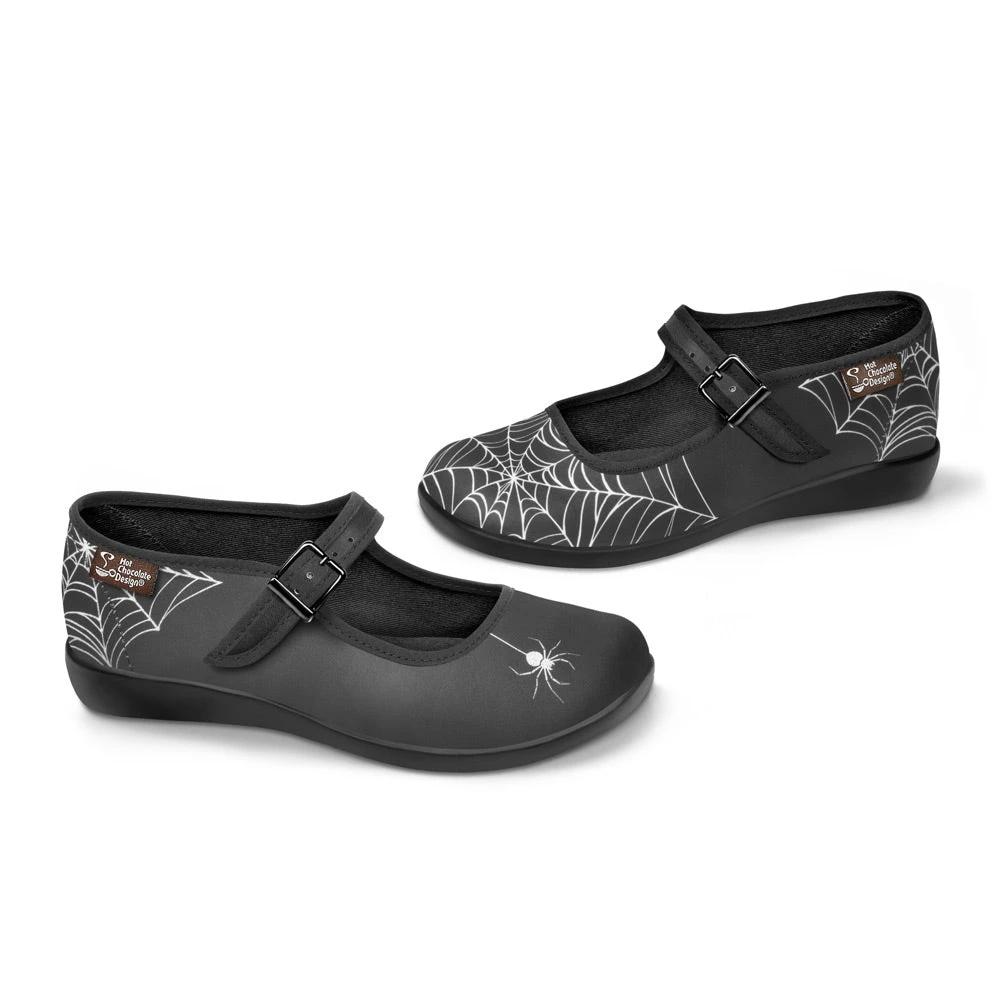 Chocolaticas® Spider Women's Mary Jane Flat by Hot Chocolate Design