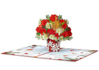 Christmas Flowers Pop Up Card by Paper Love
