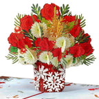 Christmas Flowers Pop Up Card by Paper Love