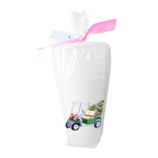 Holiday Golf Cart Frosted Cup