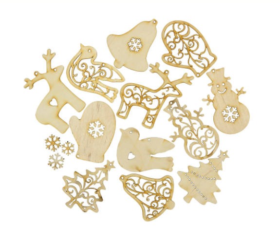 Wooden Christmas Ornaments to Paint