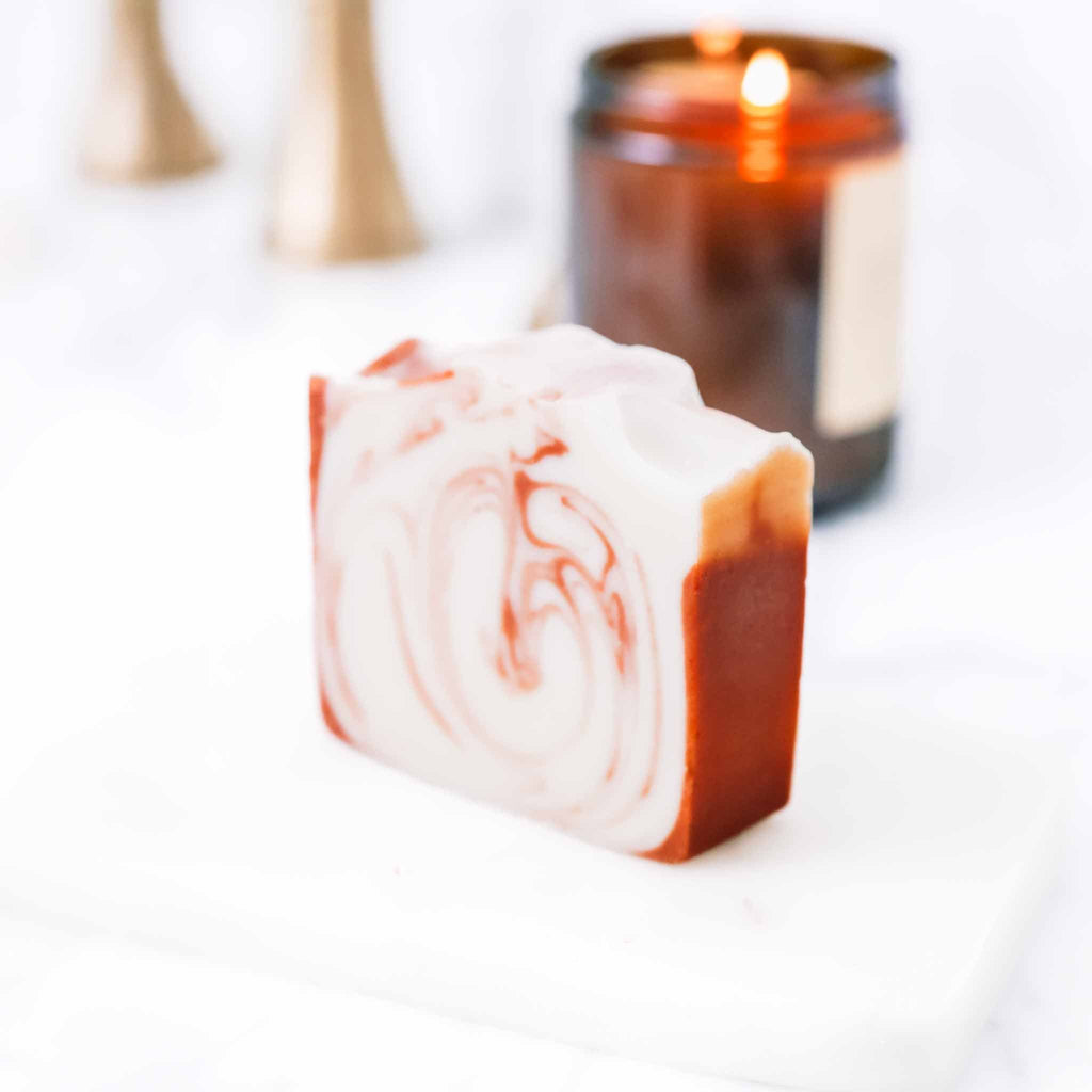 Citrus Cedarwood Handmade Tallow and Goat Milk Soap Bar