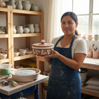 Talavera Tortilla Warmer | Handmade Terracotta Food Warmer