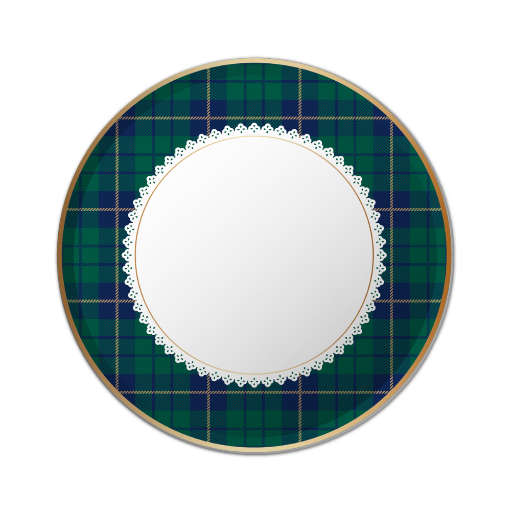 Tartan Christmas - Plaid Christmas Plates - Dinner Plate