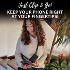 Clip & Go Strap w/Pouch Brushed Vegan Leather by SaveTheGirls