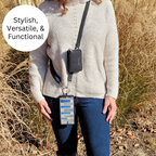 Clip & Go Strap w/Pouch Brushed Vegan Leather by SaveTheGirls