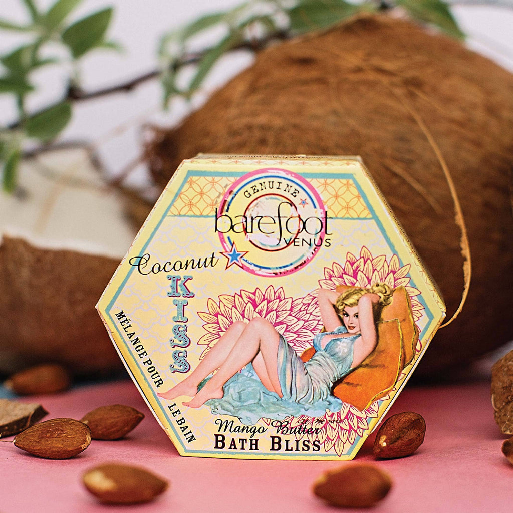 Coconut Kiss Mini Bath Soak – Mango Butter | Tropical Coconut | 90g