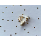 Coffee Cup & Bean Earrings in Rose Gold or Silver