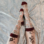 Colorful Farmhouse Floral Socks | Women‘s Novelty Socks by The Bullish Store