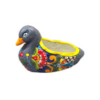 Colorful Talavera Duck Planter | Hand-Painted Mexican Succulent Pottery Art