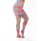Colour Burst Tie Dye Printed Tights | One Size by The Bullish Store