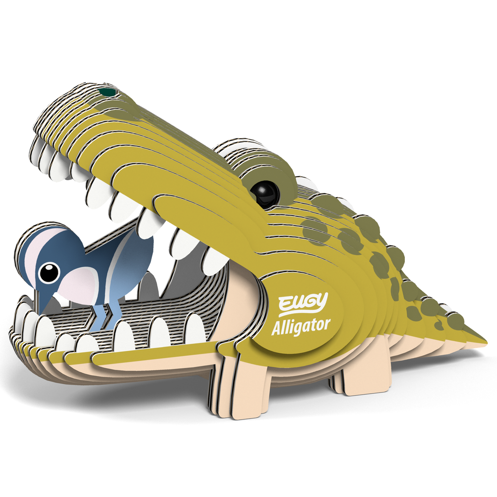 Alligator 3D Puzzle for Kids | STEM Craft & Building Activity