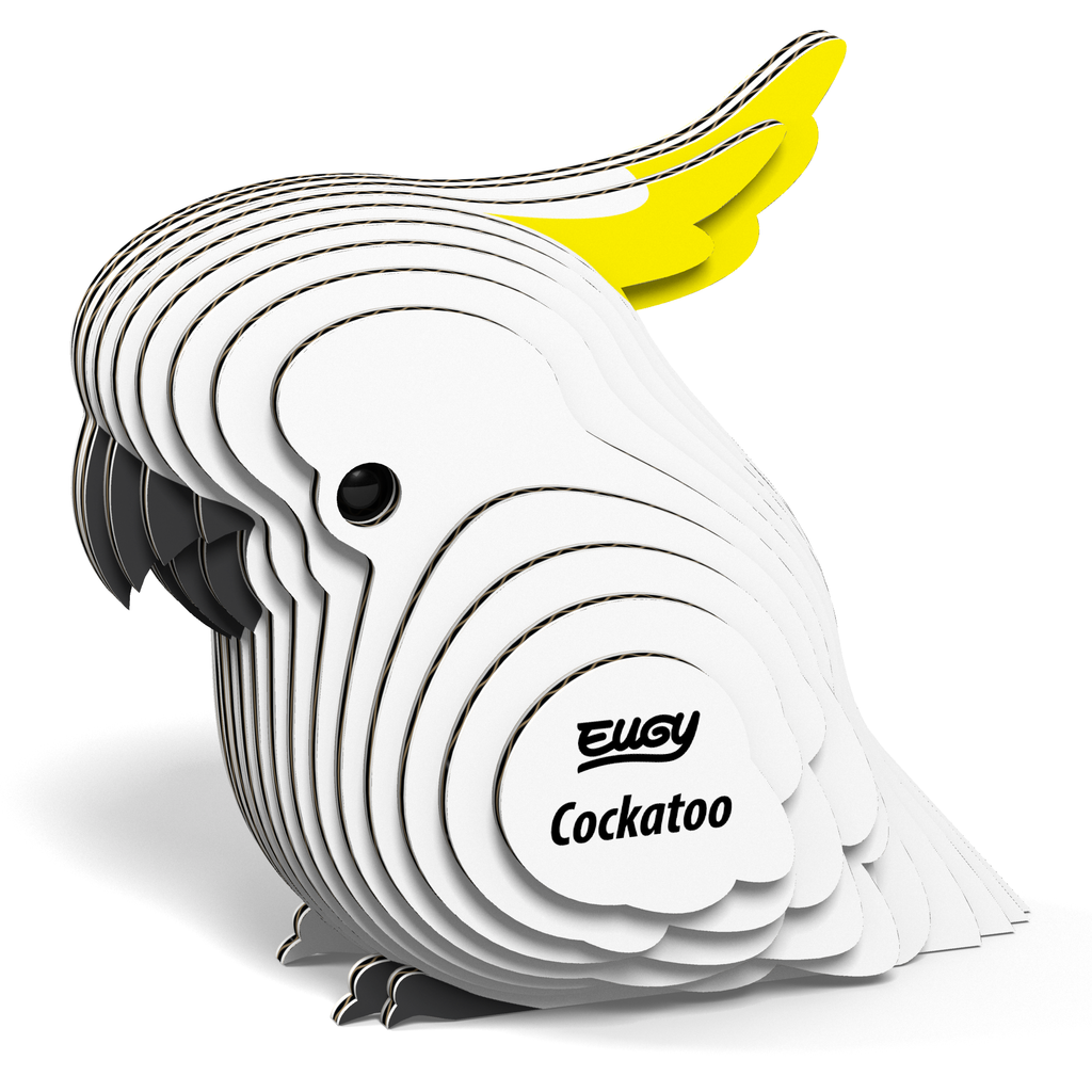 Cockatoo 3D Puzzle for Kids | STEM Craft & Building Activity