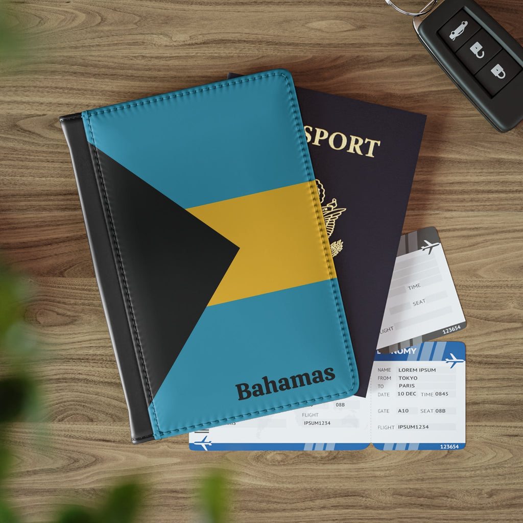 Bahamas Flag Passport Cover | Irie Blues Boutique