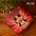 Maa Durga Printed Clutch