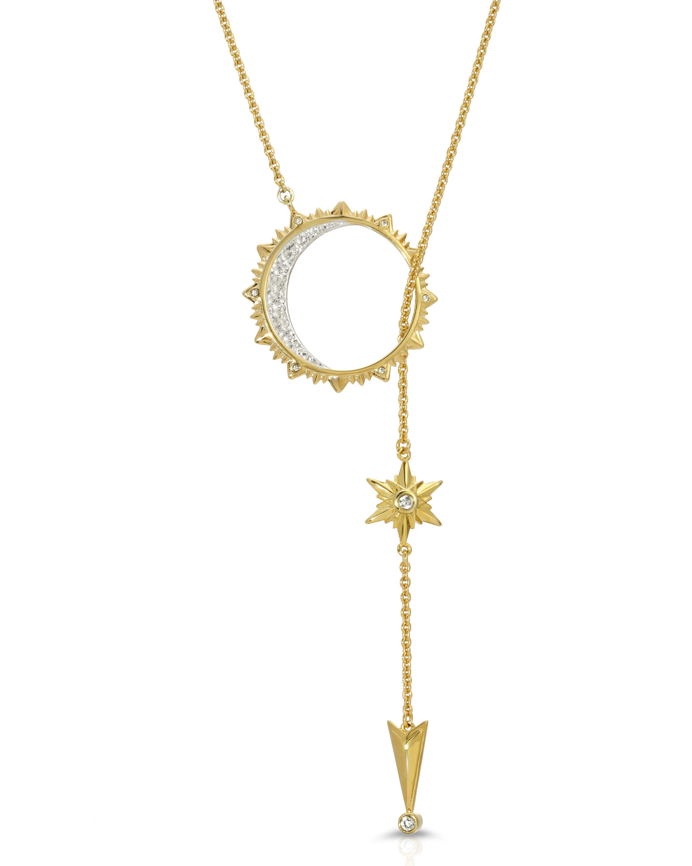 Shiny Stars: Sun, Moon & Stars Necklace