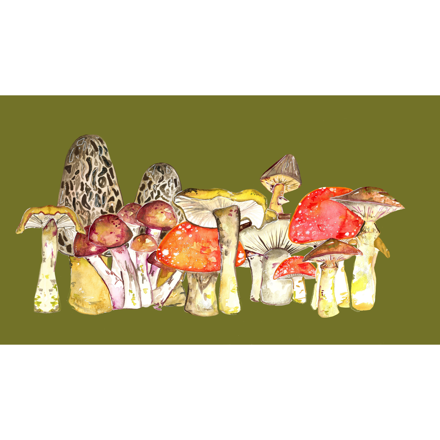 Mushroom Medley Fleece Overalls