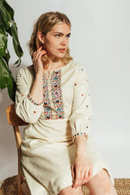 Gaiya Cotton Midi Dress by Raas