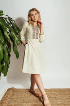 Gaiya Cotton Midi Dress by Raas