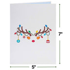 Paper Love Christmas Card - Ornament Reindeer Pop Up Card by Paper Love