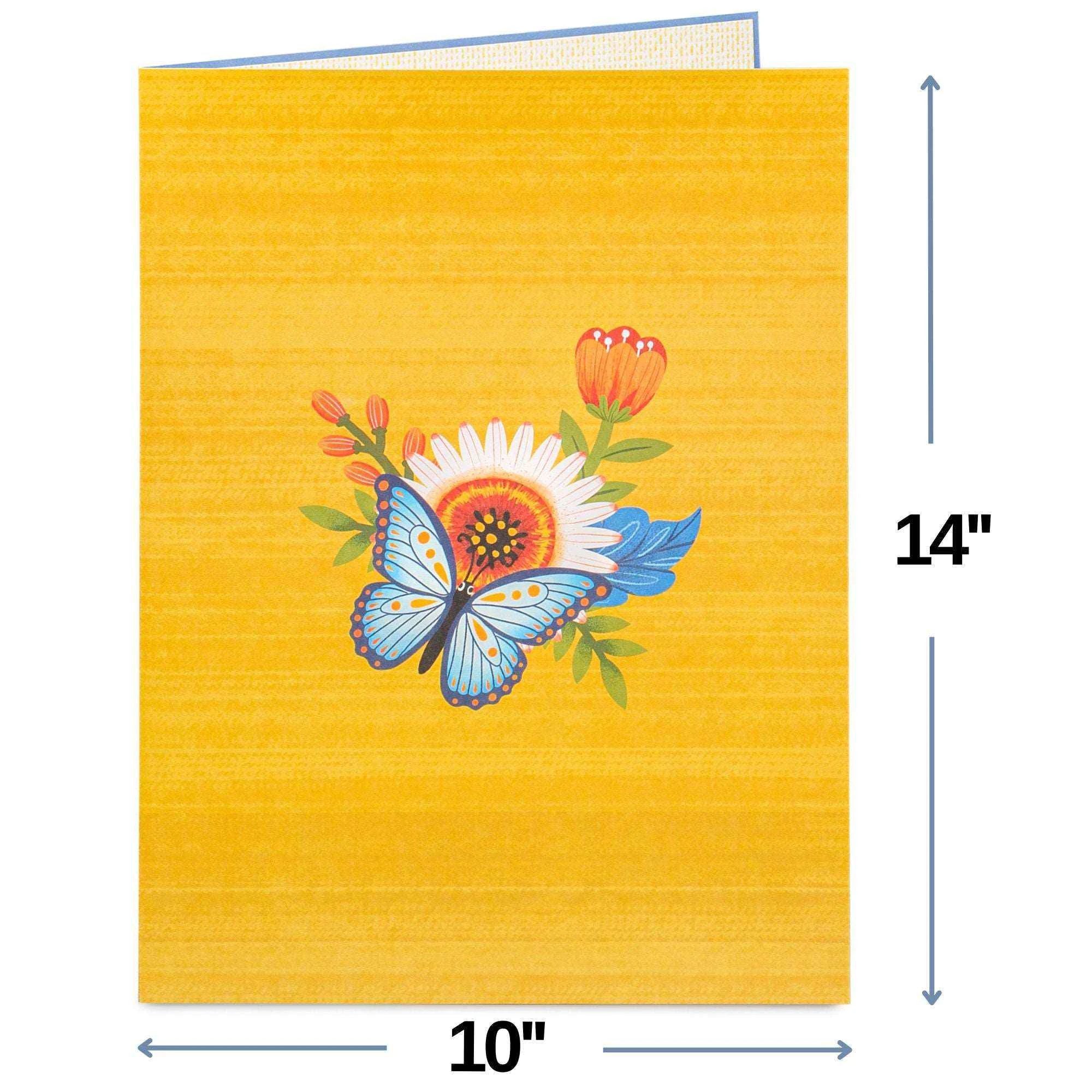 Hugepop Artisan Flower Pop Up Card with Detachable Bouquet by Paper Love