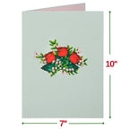 Lovely Roses Bouquet Oversized Pop Up Card with Keepsake by Paper Love
