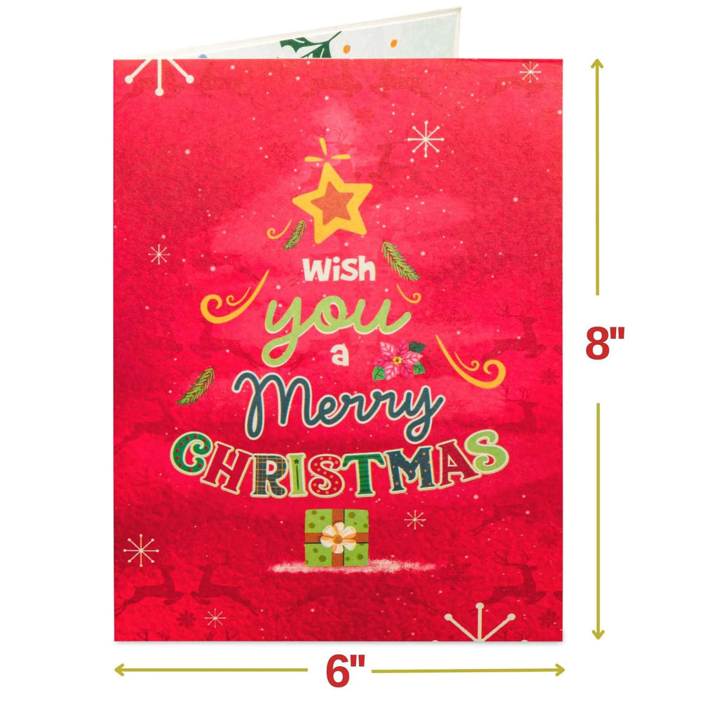 Merry Christmas Frndly Pop Up Card, 5" x 7" Cover by Paper Love