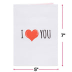 I Love U Bear Pop Up Card - 5" x 7" by Paper Love