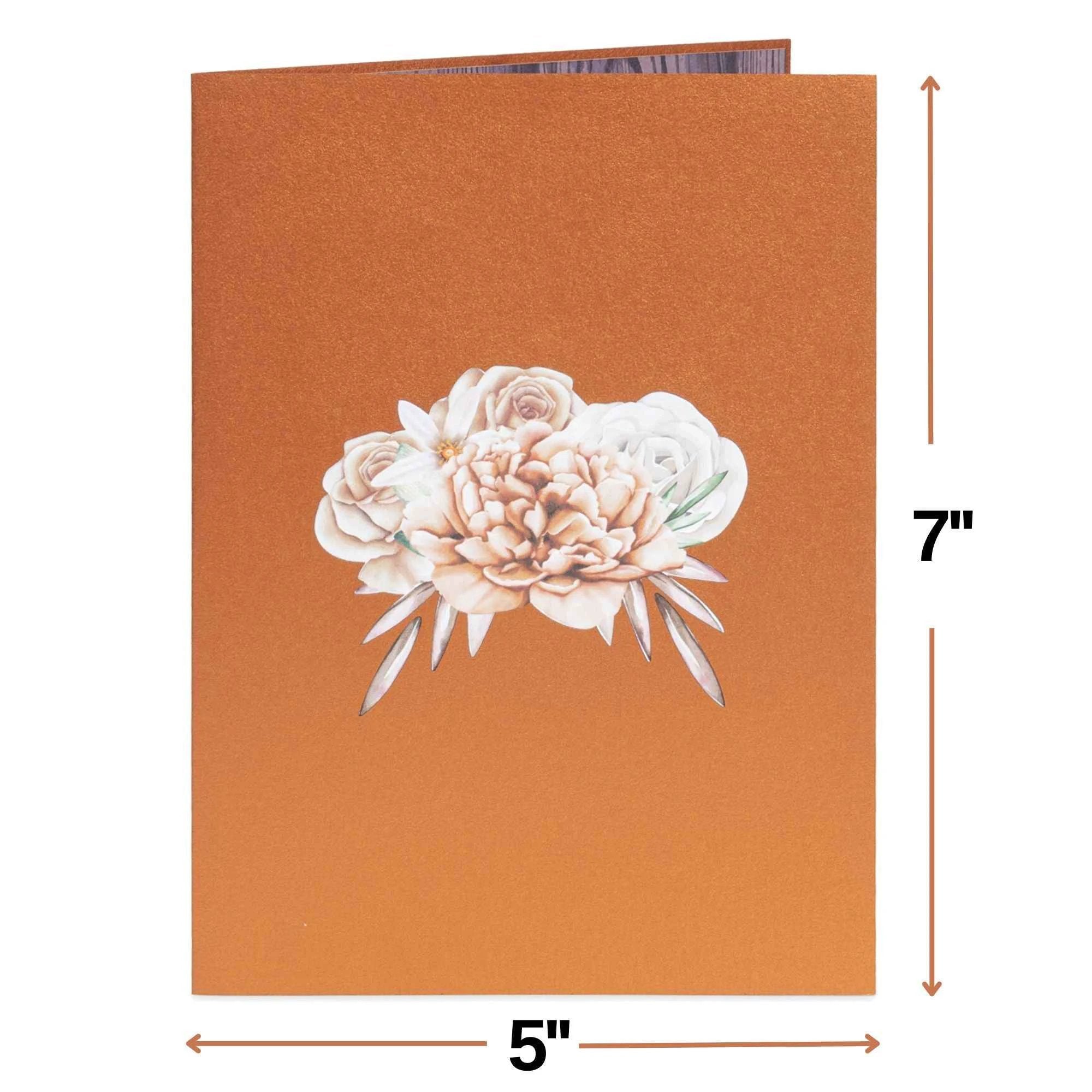 Rustic Flower Basket Pop Up Card by Paper Love