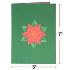Poinsettia Pop Up Christmas Card by Paper Love
