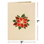Poinsettias Plant Pop Up Card by Paper Love