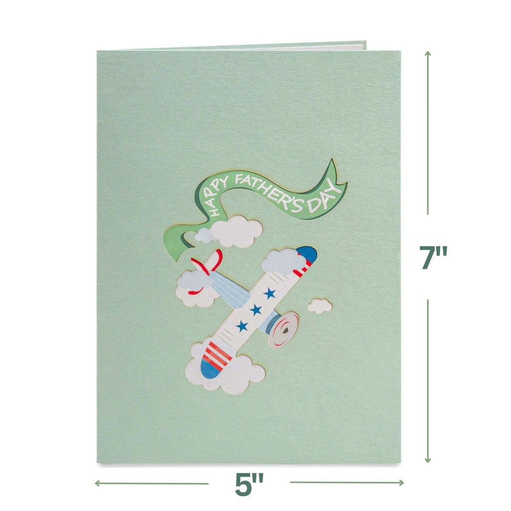 Happy Fathers Day Plane Pop Up Card by Paper Love