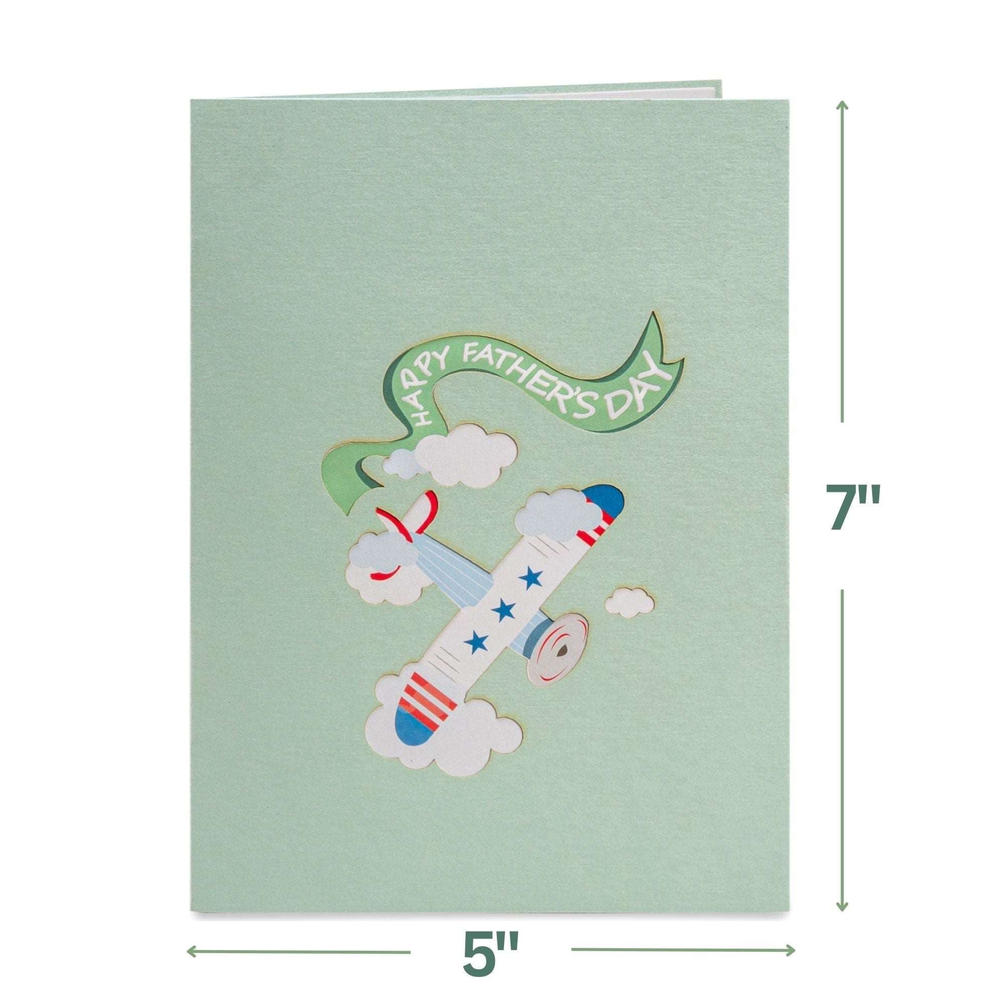 Happy Fathers Day Plane Pop Up Card