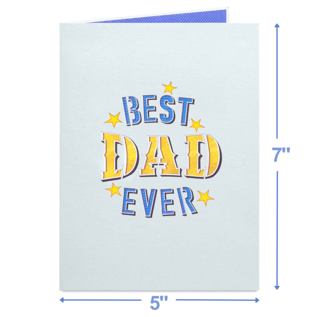 Best Dad Award Pop Up Card
