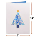Oversized Magical Christmas Tree Keepsake Pop Up Card by Paper Love