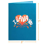 I Lava You Dad 3D Pop Up Card by Paper Love