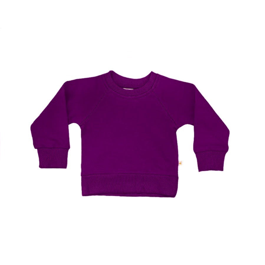 Purple Crewneck Jersey Sweatshirt